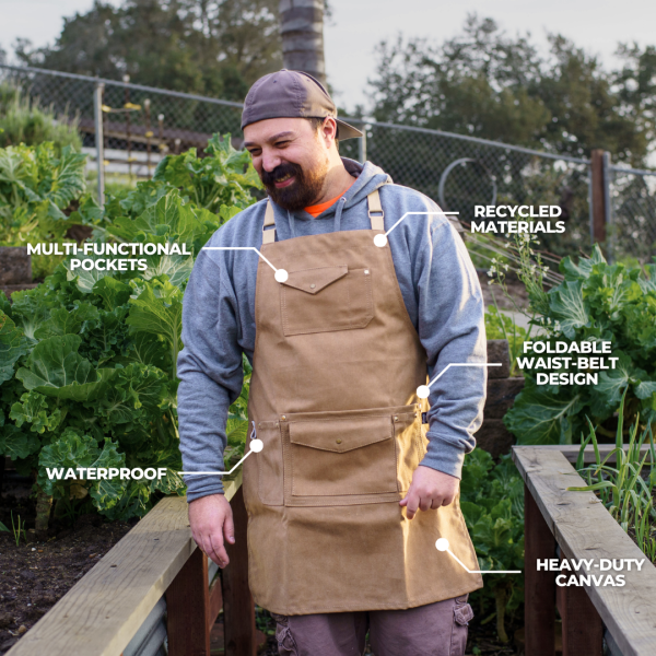 The Canvas Workhorse Apron - Sawdust FINAL SALE - Image 3