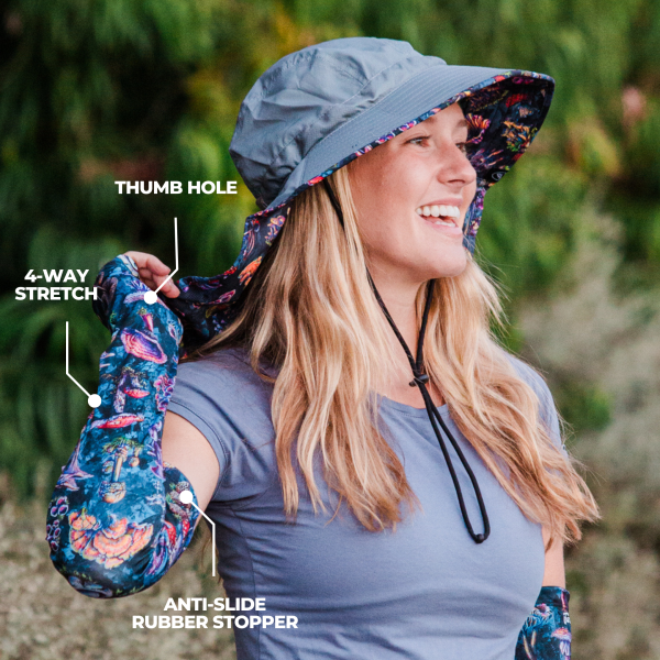 Protection Sleeves - Fungi Foragers - Grey - Image 3