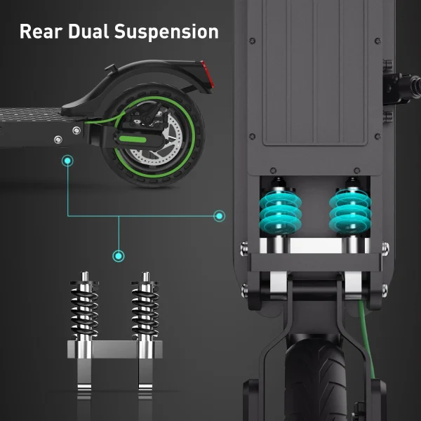 iSinwheel S9Pro Electric Scooter, 18.6 MPH, Up To 21 Miles Long Range, 350W Motor E Scooter, App Control, 8.5-inch Inflatable Tires, 7.5Ah Battery Electric Scooter Adult - Image 2