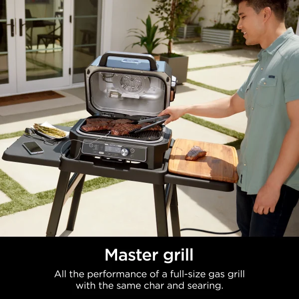Ninja Woodfire ProConnect XL Outdoor 7-in-1 Grill & Smoker, App Enabled, Outdoor Air Fryer, Woodfire Technology, OG900 - Image 2
