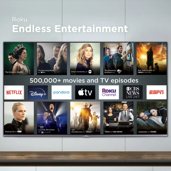 TCL 43 Class 4-Series 4K UHD HDR Roku Smart TV - 43S431 - Image 6