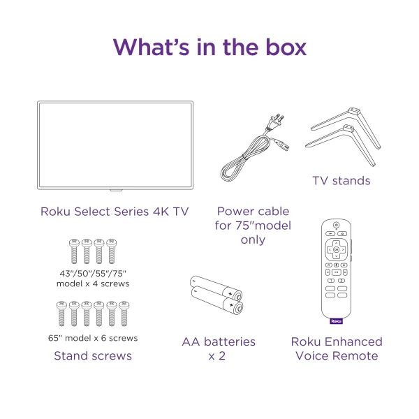 Roku 43 Select Series 4K HDR Smart RokuTV with Enhanced Voice Remote, Brilliant 4K Picture, Automatic Brightness, and Seamless Streaming - Image 11