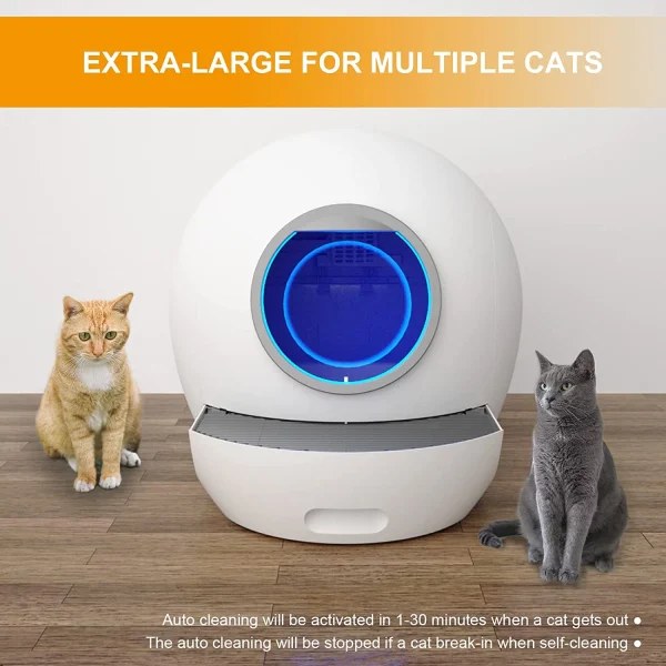 ELS PET Self Cleaning Cat Litter Box Automatic Double Odor Removal Cat Robot Litter Box Gift - Image 6