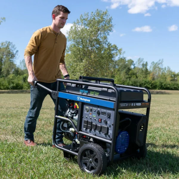 Westinghouse 15,000 Peak Watt Dual Fuel Portable Generator, Gas or Propane, Home Backup, CO Sensor - Image 6