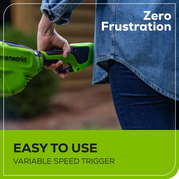 Greenworks 60V 8 Edger with 2.5 Ah Battery & Charger 2703302 - Image 8