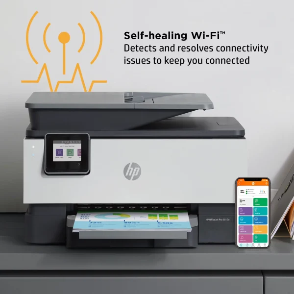 HP OfficeJet 9025e All-in-One Wireless Color Inkjet Printer - 6 months free Instant Ink with HP+ - Image 9