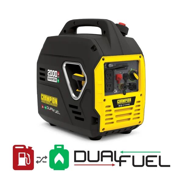 Champion Power Equipment 2000 Watt Dual Fuel Pull Cord Start Inverter Generator - Image 2