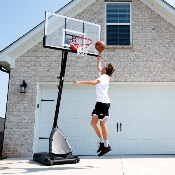 Spalding 54 In. Shatter-proof Polycarbonate Exacta height® Portable Basketball Hoop System - Image 10