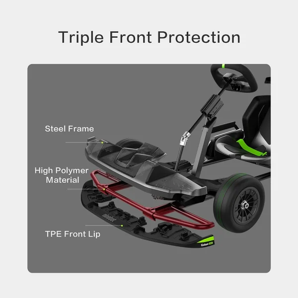 Segway Ninebot Electric GoKart Pro, 23 Miles Range, 15.5MPH, W. Capacity 220lbs, Outdoor Race Pedal Go Karting Car for Kids & Adults, Black - Image 2