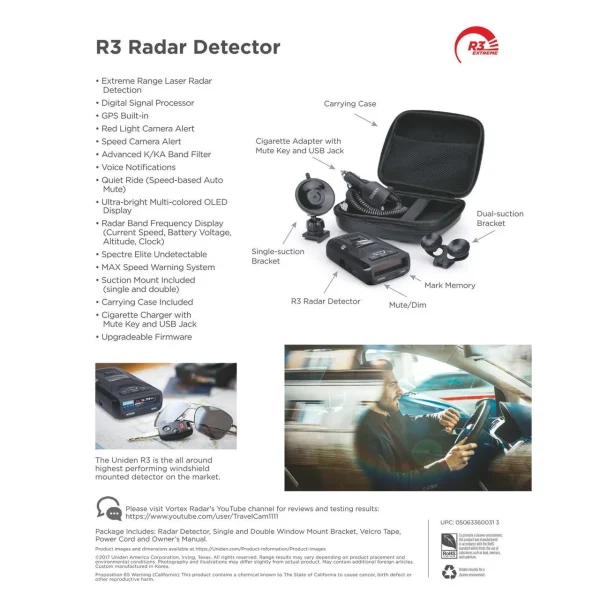 Uniden R3DSP Extremely Long-range Radar Detector/Laser Detector With GPS - Image 5