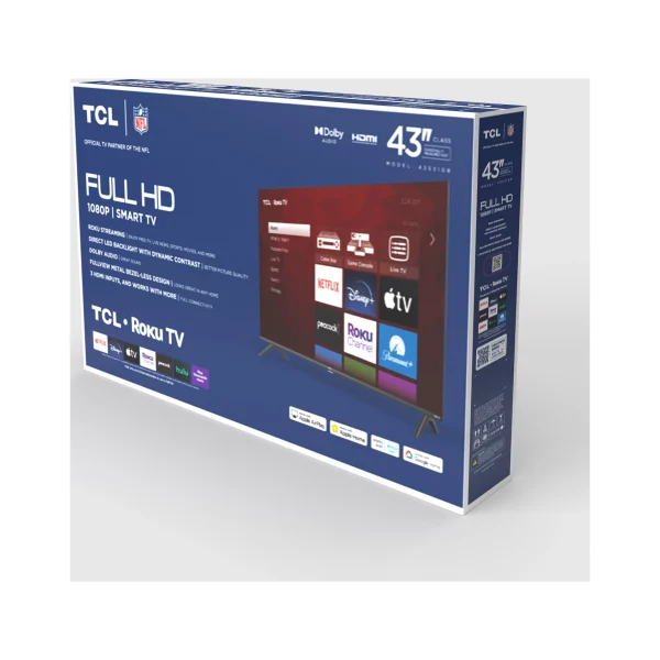 TCL 43 Class S Class 1080p FHD LED Smart TV with Roku TV - 43S310R (New) - Image 8