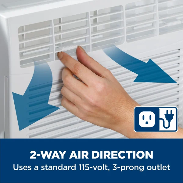 GE 6,000 BTU Window Air Conditioner, Cools up to 250 Sq ft, Easy Install Kit & Remote Included, 115V - Image 6