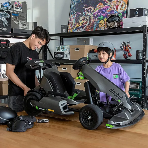 Segway Ninebot Electric GoKart Pro, 23 Miles Range, 15.5MPH, W. Capacity 220lbs, Outdoor Race Pedal Go Karting Car for Kids & Adults, Black - Image 4