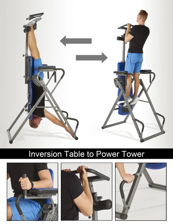Innova ITP1000 12-in-1 Inversion Table with Power Tower Workout Station - Image 3