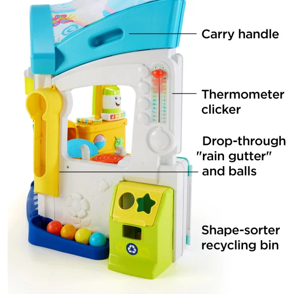 Fisher-Price Laugh & Learn Playhouse Educational Toy for Babies & Toddlers, Smart Learning Home - Image 9