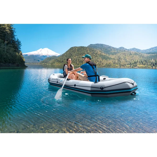 Intex Mariner 3, 3-Person Inflatable River/Lake Dinghy Boat & Oars Set - Image 5