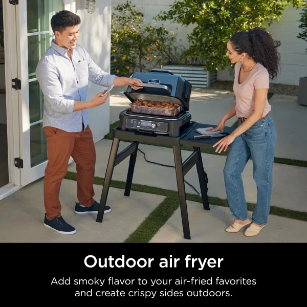 Ninja Woodfire ProConnect XL Outdoor 7-in-1 Grill & Smoker, App Enabled, Outdoor Air Fryer, Woodfire Technology, OG900 - Image 3