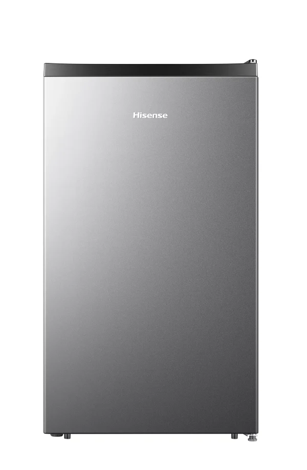 Hisense 4.4 Cu ft. Single Door Mini Fridge with Chiller, Silver 18.7 Width