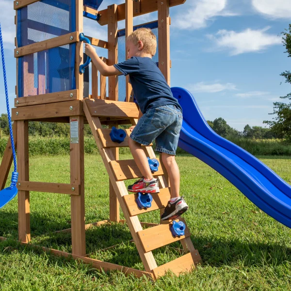 Backyard Discovery Aurora Wooden Cedar Swing Set - Image 5