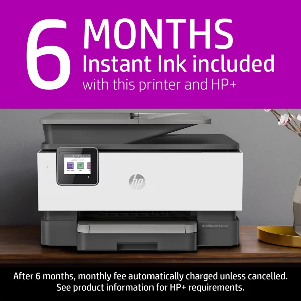 HP OfficeJet 9025e All-in-One Wireless Color Inkjet Printer - 6 months free Instant Ink with HP+ - Image 3