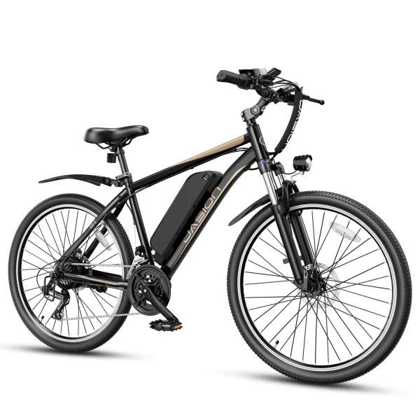 Jasion EB-X 26 Electric Bike for Adults, 500W Brushless Motor [Peak 750W] Ebike with 450Wh Removable Battery, [21 Speed Gear 22MPH] Electric Mountain Bike, Commuting E Bike with Fork Suspension