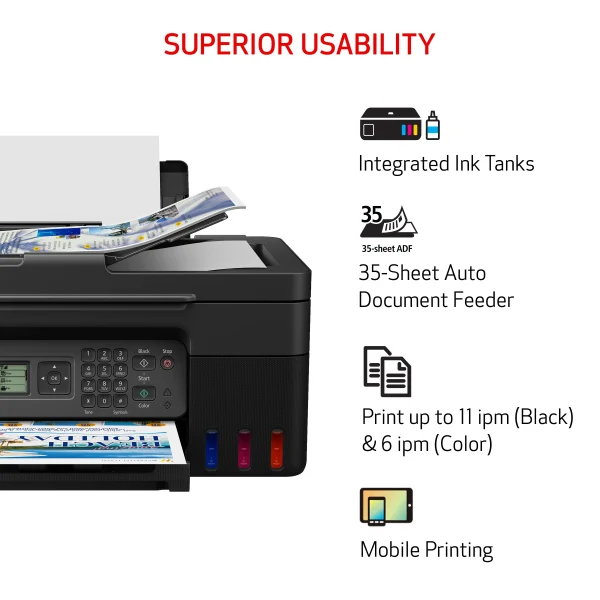 PIXMA G4270 -Wireless MegaTank All-in-One Printer - Image 6