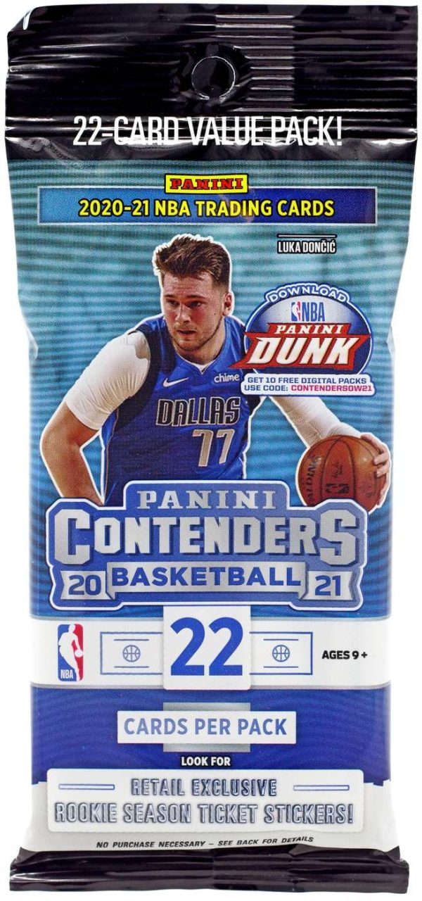 NBA Panini 2021 Contenders Basketball Trading Card VALUE Box (12 Packs) - Image 2