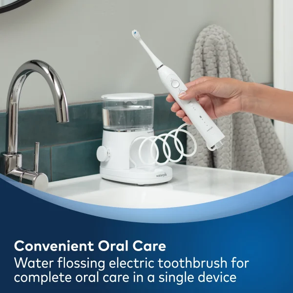 Waterpik Sonic-Fusion 2.0 Flossing Electric Toothbrush Set, 5 Brush Heads, White - Image 10