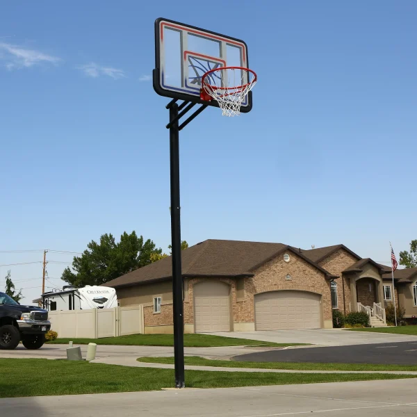 Lifetime Adjustable Inground Basketball Hoop, 44 inch Polycarbonate (1008) - Image 2