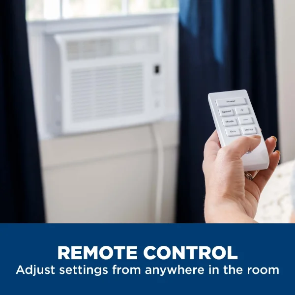 GE 6,000 BTU Window Air Conditioner, Cools up to 250 Sq ft, Easy Install Kit & Remote Included, 115V - Image 4