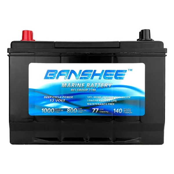 Banshee  Deep Cycle Battery for Replacement Optima 8027-127 D27M Bluetop - Group Size 27 - Image 2