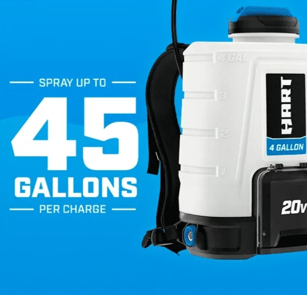 HART 20-Volt 4 Gallon Chemical Sprayer Kit, (1) 2.0Ah Lithium-Ion Battery - Image 3
