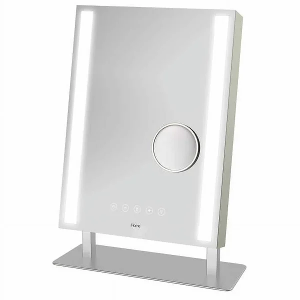 iHome Bluetooth Audio, USB Charging and 10X Detail Reflect Studio Pro LED Vanity Mirror, 12 x 16 - Image 2
