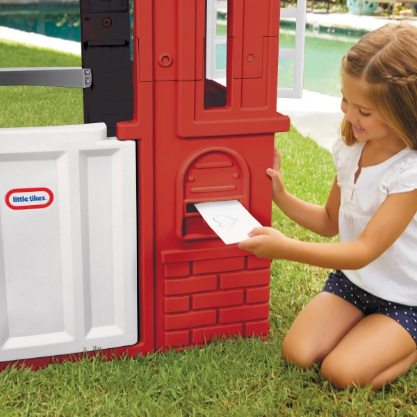 Little Tikes Cape Cottage House, Red with Working Door, Window Shutters, Flag Holder | Easy Installation Process Kids 2-6 Years Old - Image 4