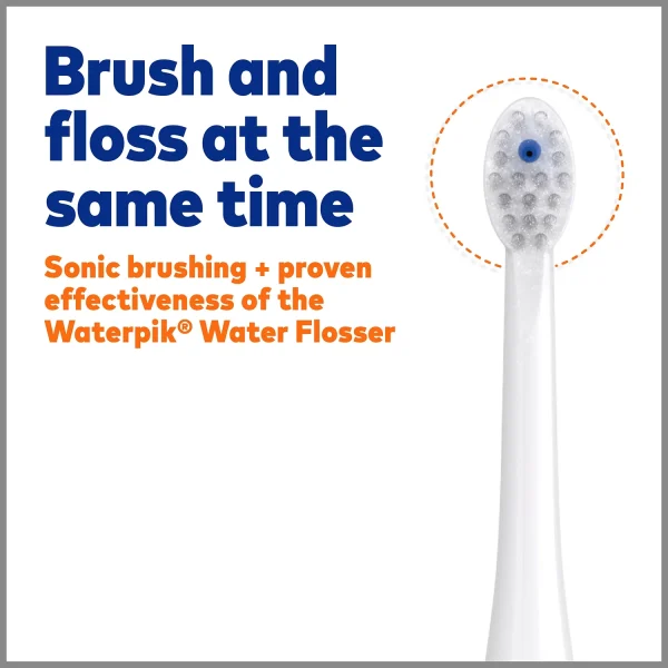Waterpik Sonic-Fusion 2.0 Flossing Electric Toothbrush Set, 5 Brush Heads, White - Image 7