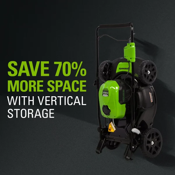 Greenworks 40V 20 Brushless Push Lawn Mower with 4.0 Ah Battery & Quick Charger 2516302VT - Image 8