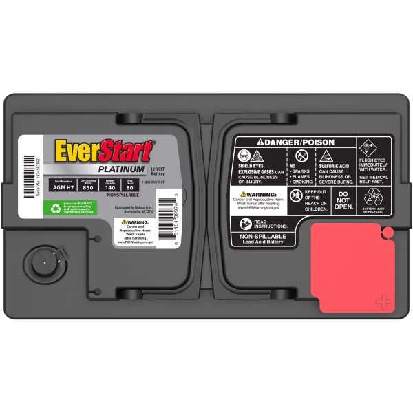 EverStart Platinum AGM Automotive Battery, Group Size H7 / LN4 / 94R 12 Volt, 800 CCA 140 RC - Image 2