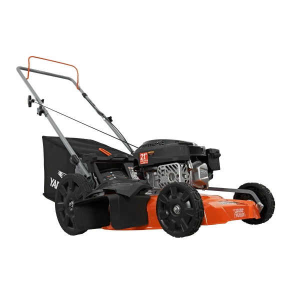YARDMAX 21 in. 170cc 3-in-1 Gas Walk Behind Push Lawn Mower with High Rear Wheels - Image 9