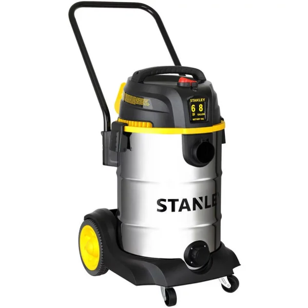 STANLEY 8 gal Stainless Steel Wet Dry Vacuum with Hose Accessories and Tool Storage - Image 6