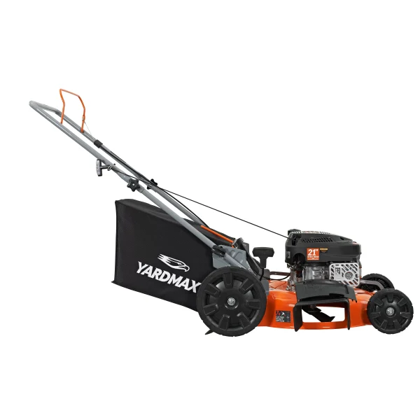 YARDMAX 21 in. 170cc 3-in-1 Gas Walk Behind Push Lawn Mower with High Rear Wheels - Image 5