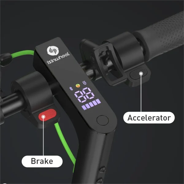 iSinwheel S9Pro Electric Scooter, 18.6 MPH, Up To 21 Miles Long Range, 350W Motor E Scooter, App Control, 8.5-inch Inflatable Tires, 7.5Ah Battery Electric Scooter Adult - Image 4