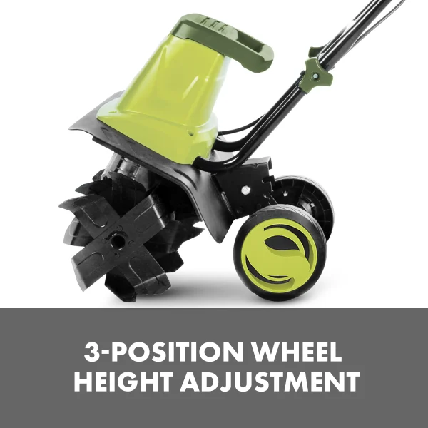 Sun Joe Electric 16-inch Garden Tiller + Cultivator, 12-Amp, 3-Position - Image 5