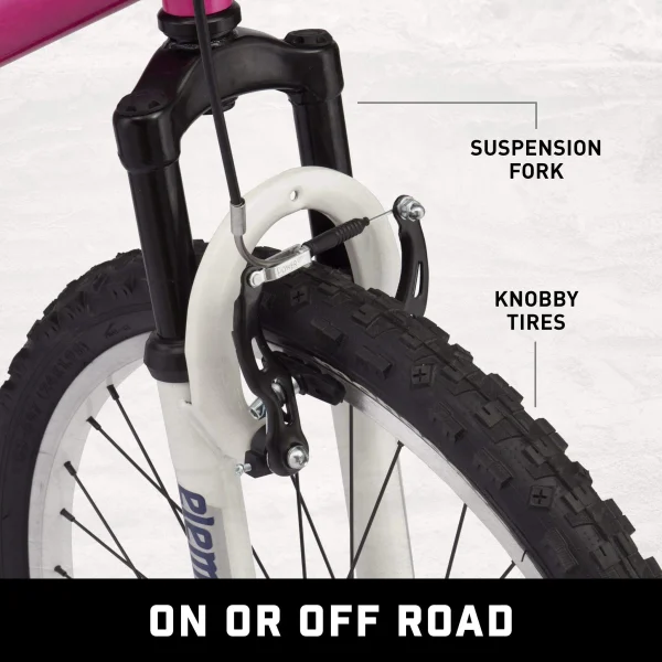 Mongoose Exlipse Full Dual-Suspension Mountain Bike for Kids, Featuring 15-Inch/Small Steel Frame and 21-Speed Shimano Drivetrain with 24-Inch Wheels, Kickstand Included, Pink - Image 6