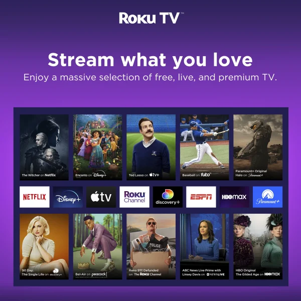 Hisense 43 Class 4K UHD LED LCD Smart Roku TV HDR R6 Series 43R6E3 - Image 8