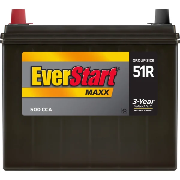 EverStart Maxx Lead Acid Automotive Battery, Group Size 51R 12 Volt, 500 CCA - Image 3