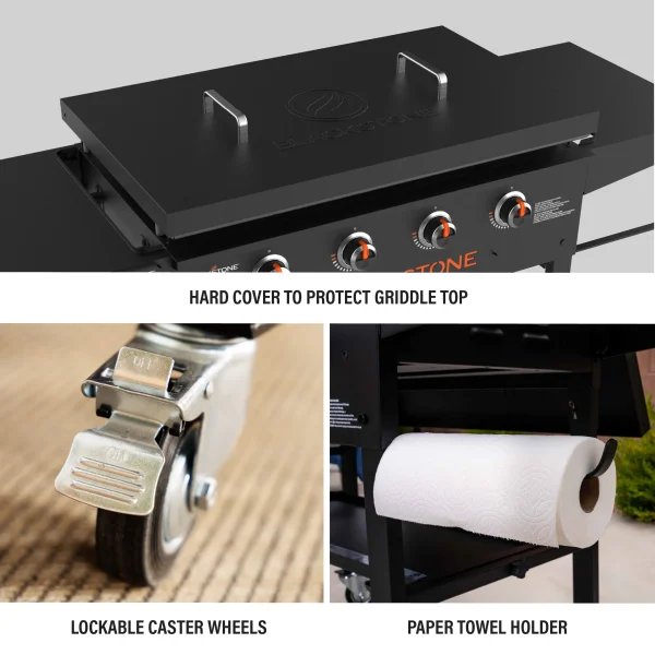 Blackstone Original 4-Burner 36 Propane Omnivore Griddle with Hard Cover - Image 11