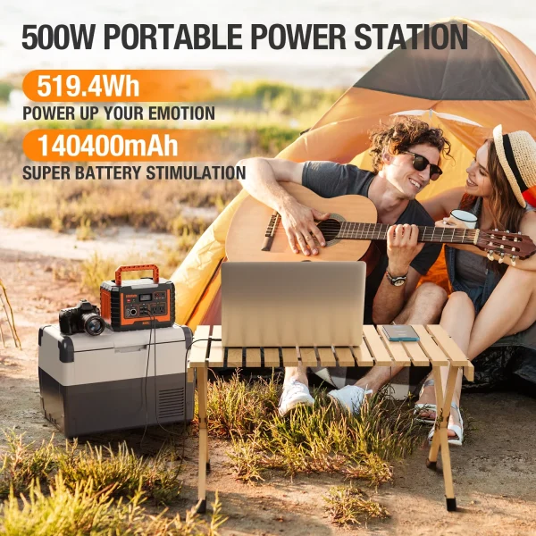 EBL 500W Power Station Portable Solar Generator Charger Lithium Battery Backup for Outdoor Camping Home Emergency - Image 5