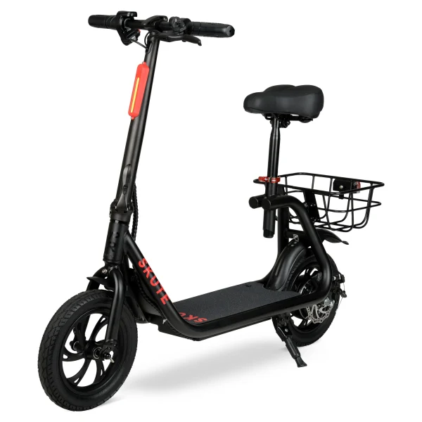 Hyper 36V Skute Commute 12 Seated Electric Scooter with Basket, 250W Motor, 13 Years+, Max Speed 15mph