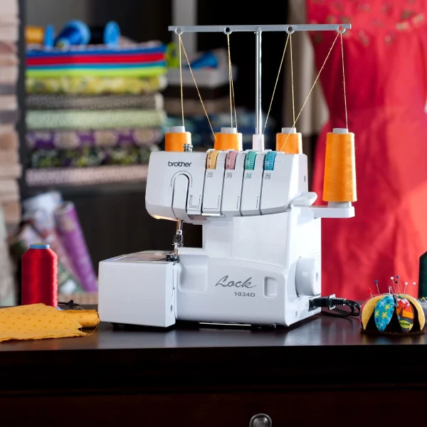 Brother 1034D 3 or 4 Thread Serger with Easy Lay-in Threading, White - Image 9