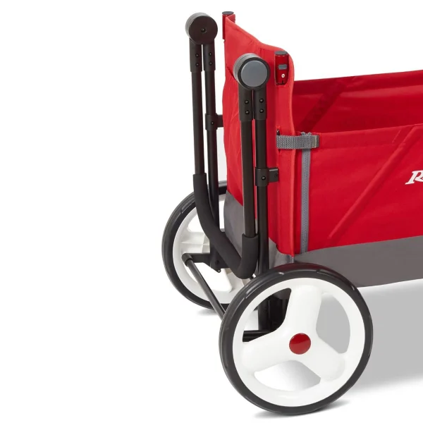Radio Flyer Convertible Stroll N Wagon with Pull & Push Handle, Red/Black - Image 12